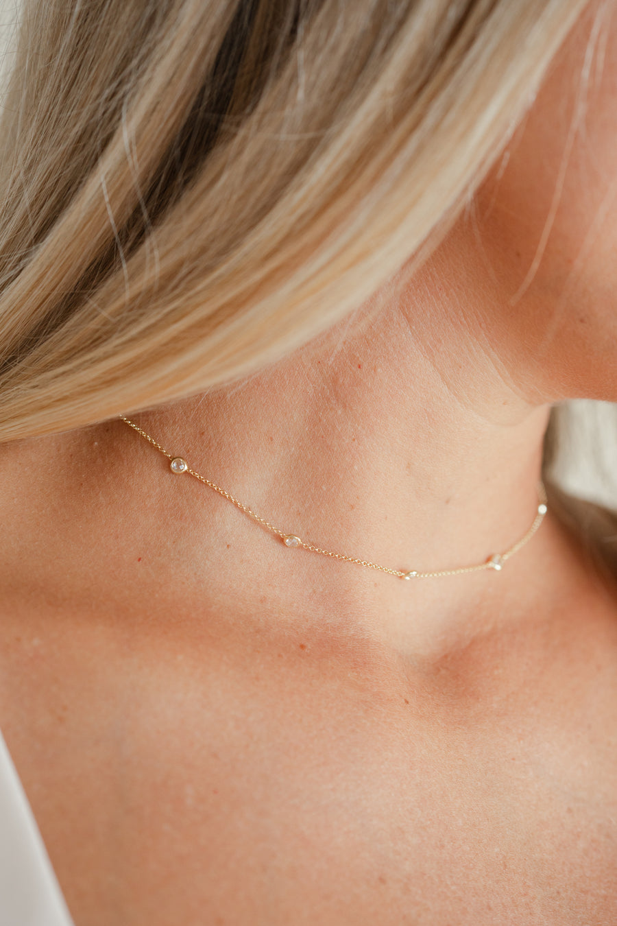 Bezel CZ Necklace