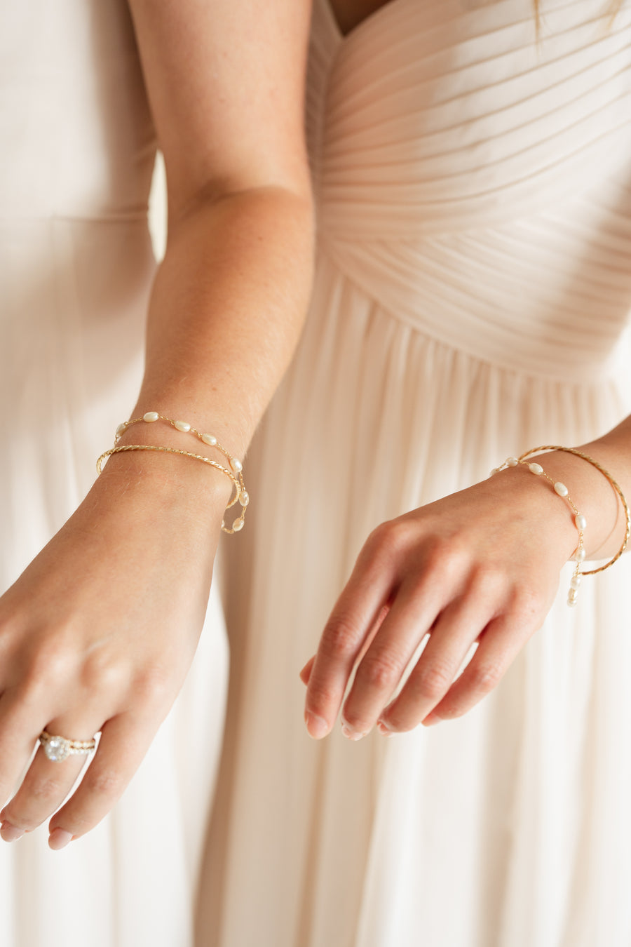 Twisted Pearl Cuff Bracelet