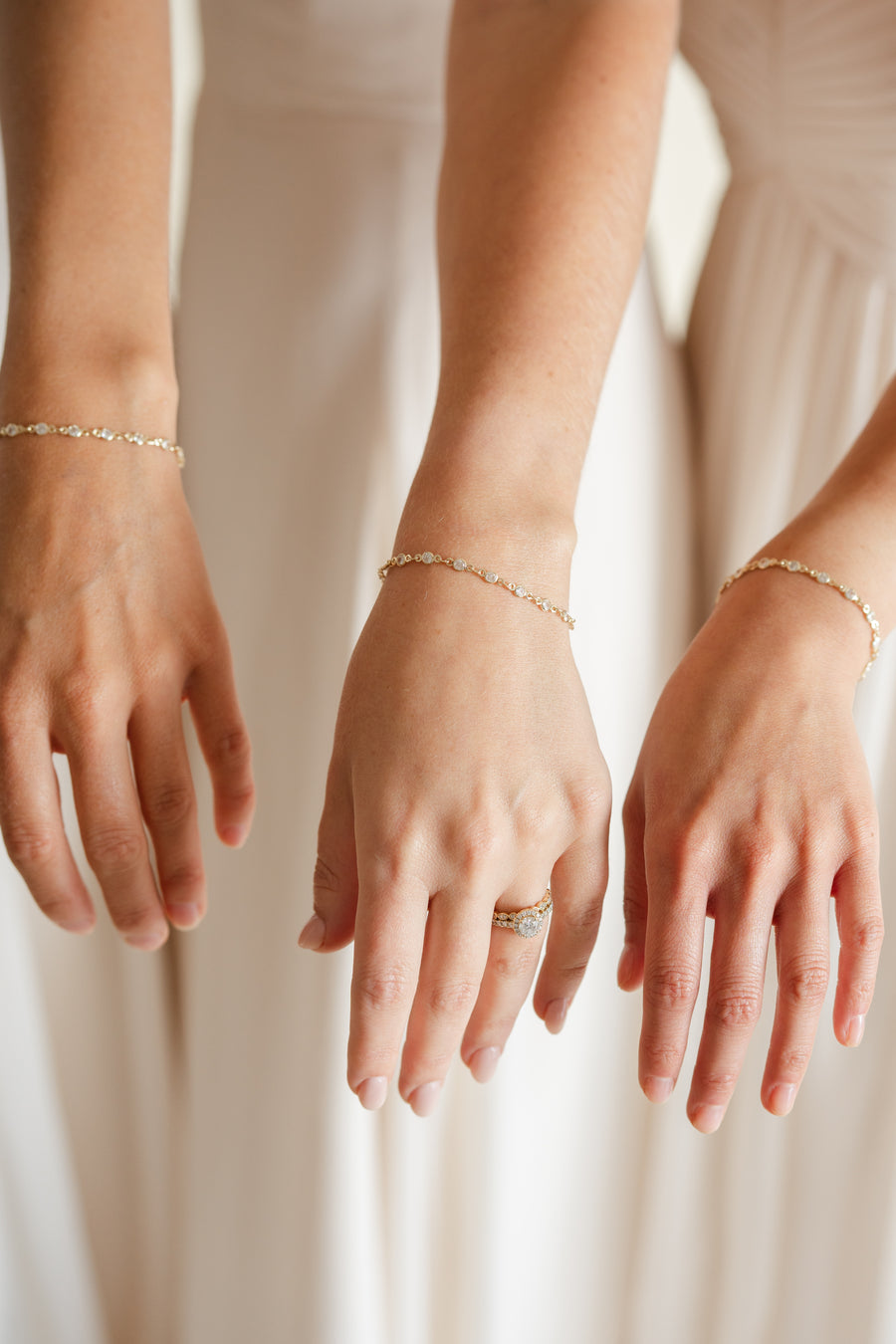 Round Bezel CZ Bracelet