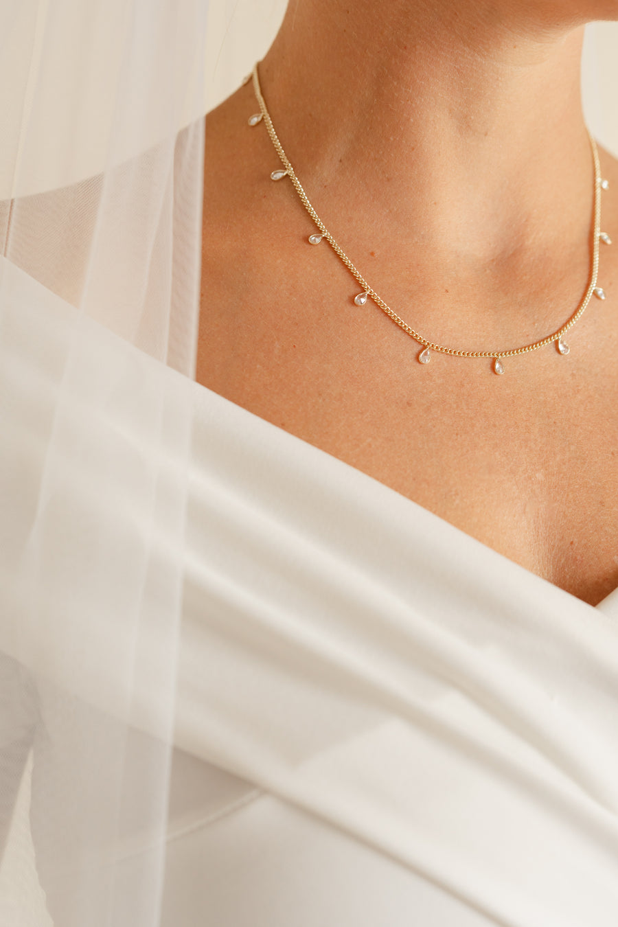 Eden CZ Drop Necklace