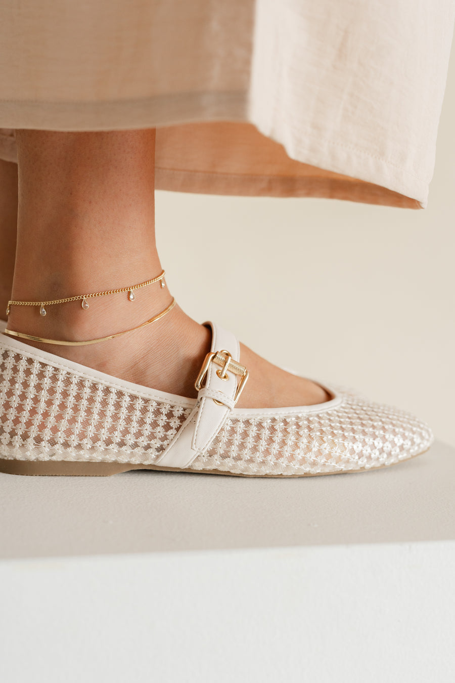 Herringbone Anklet