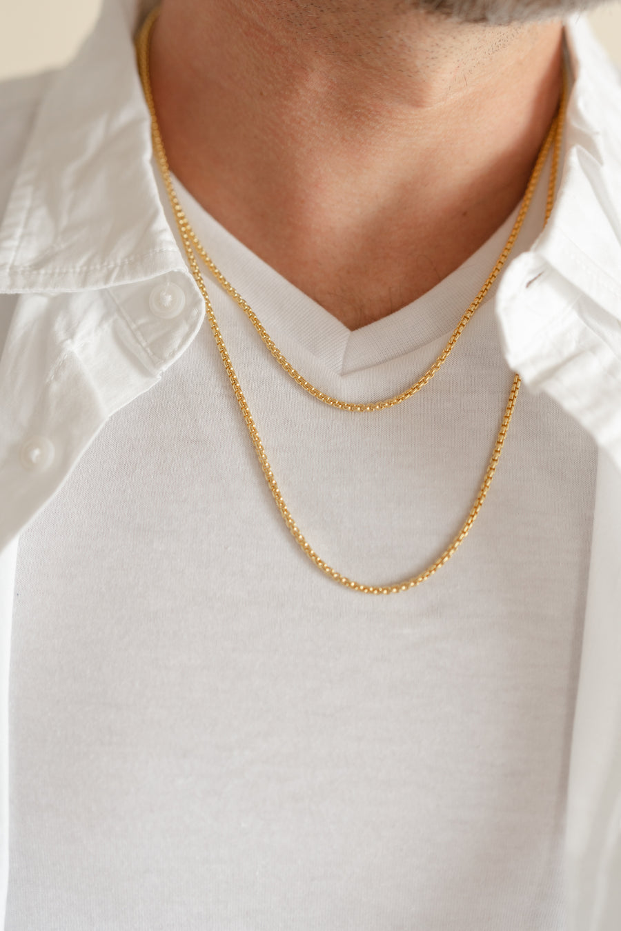 Men's Rounded Box Chain