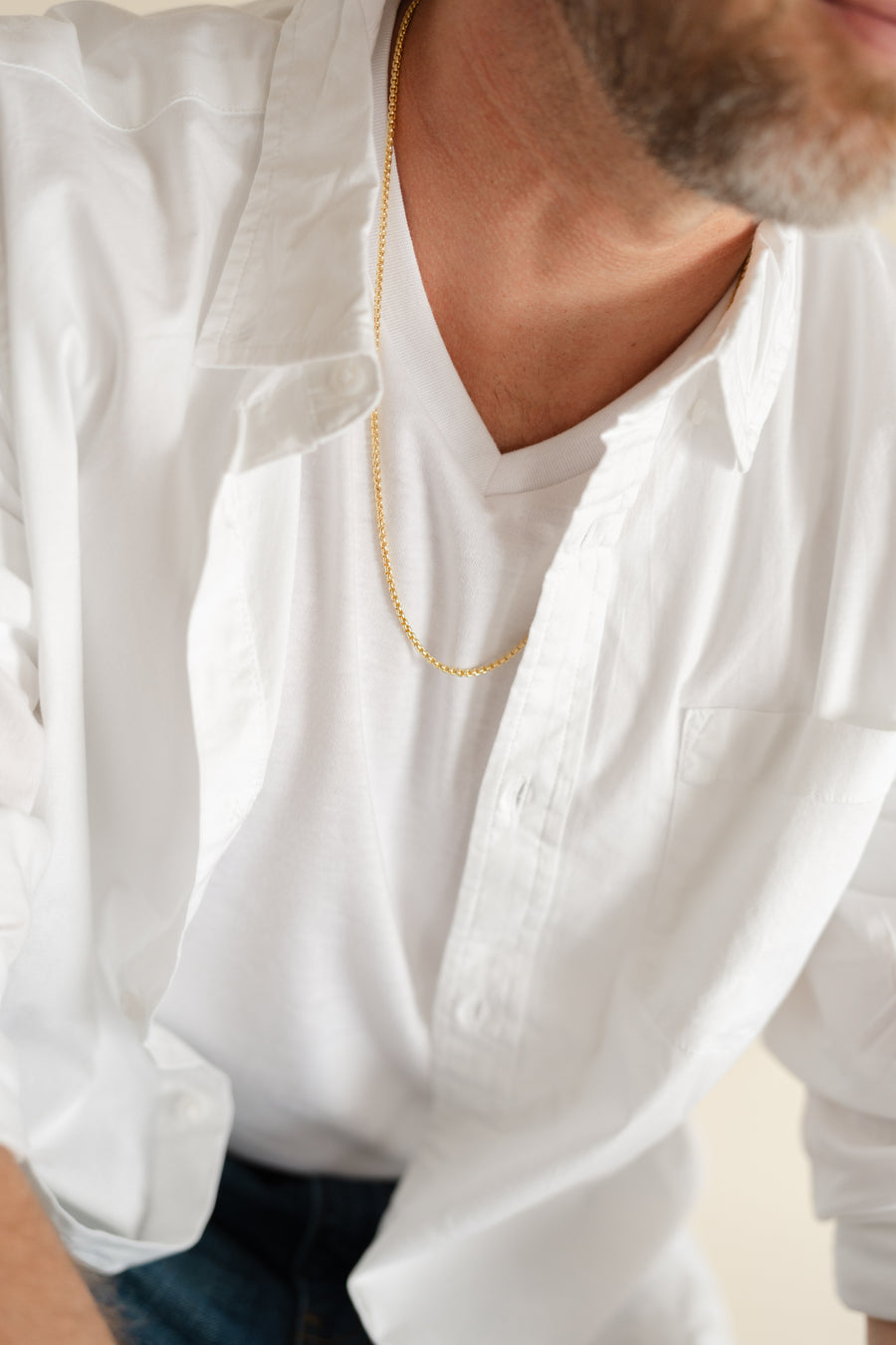 Men's Rounded Box Chain