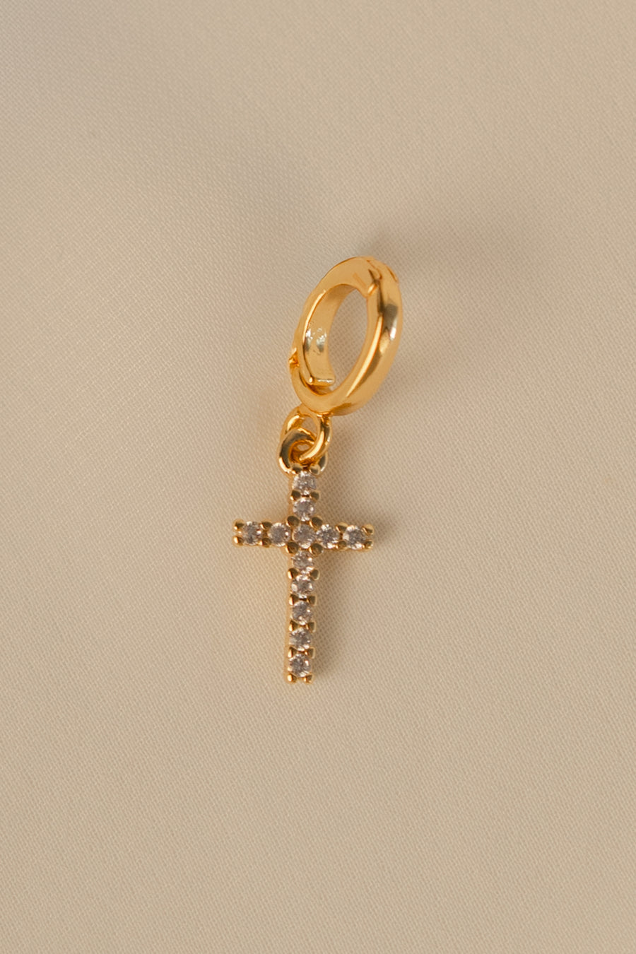 CZ Cross Charm