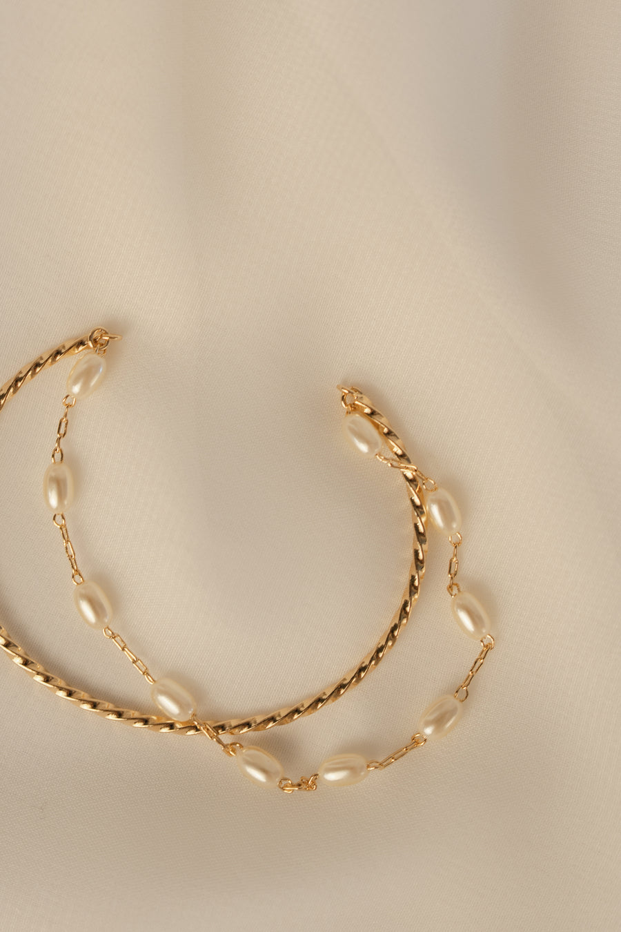 Twisted Pearl Cuff Bracelet