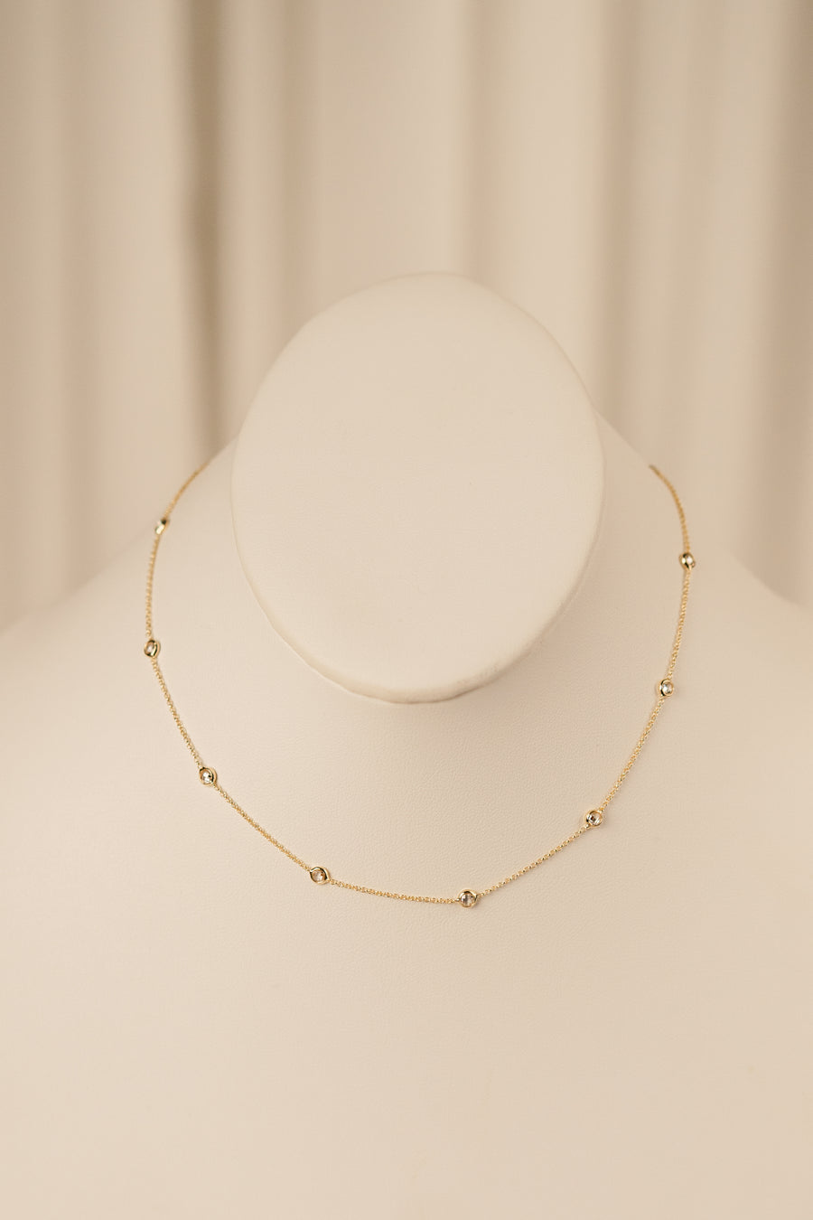 Bezel CZ Necklace