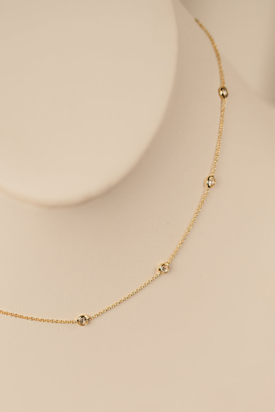 Bezel CZ Necklace