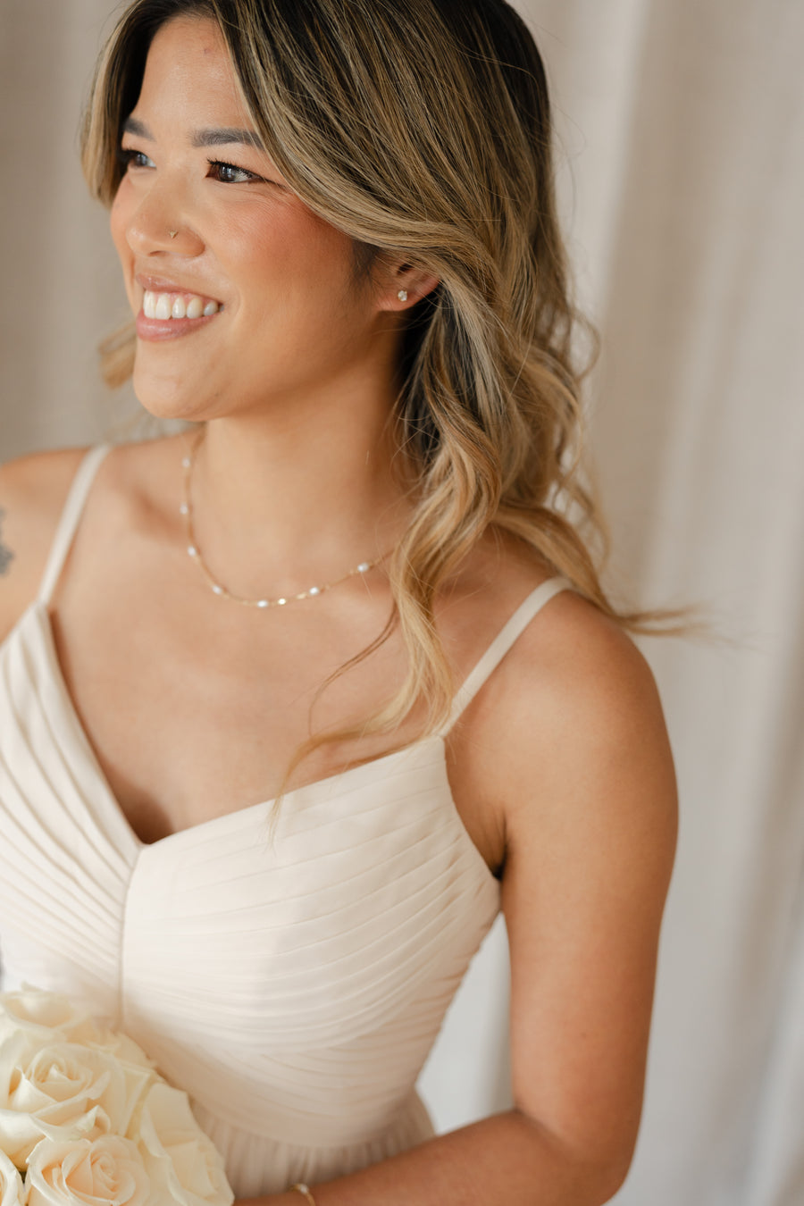 Piper Pearl Bar Necklace