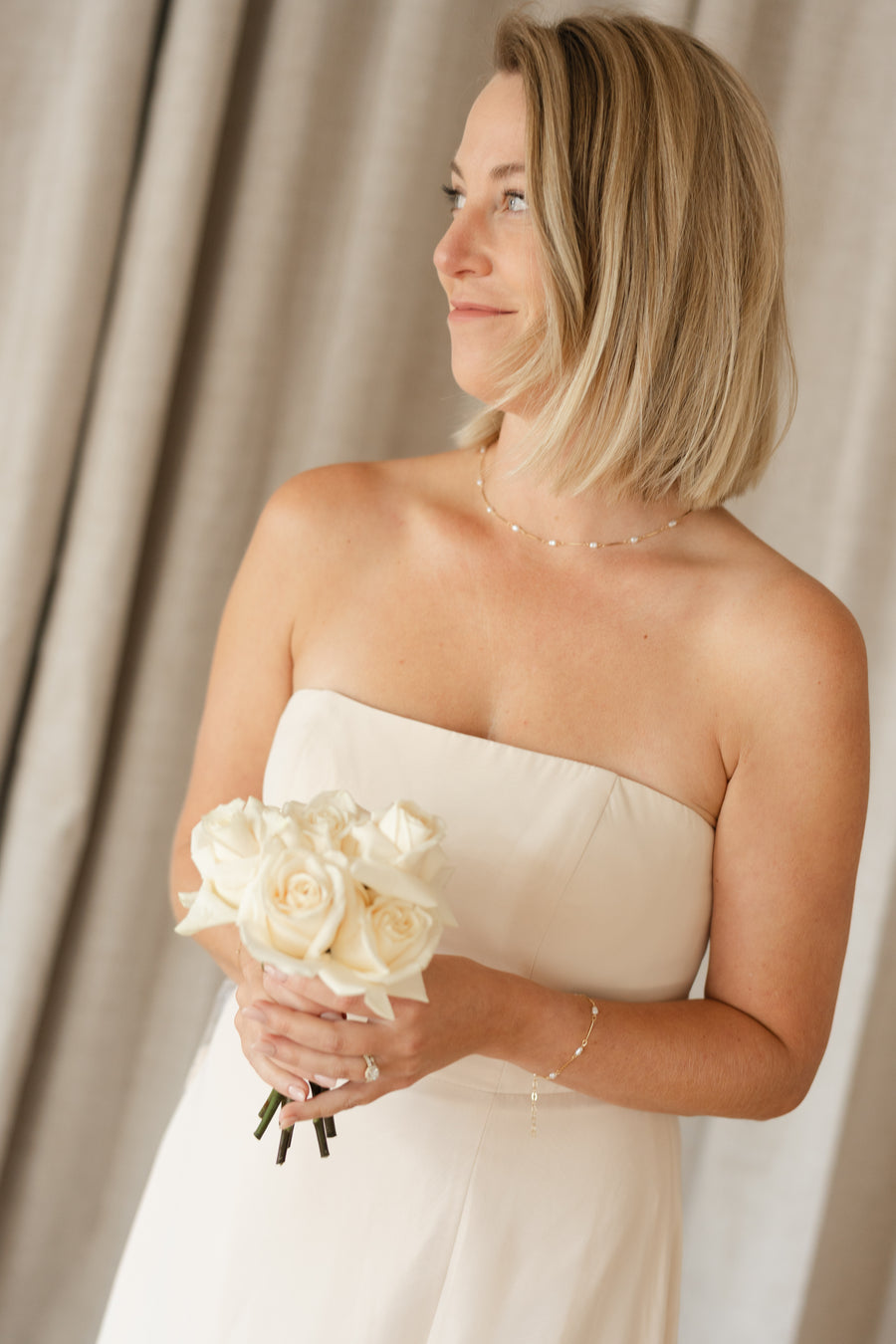 Piper Pearl Bar Necklace