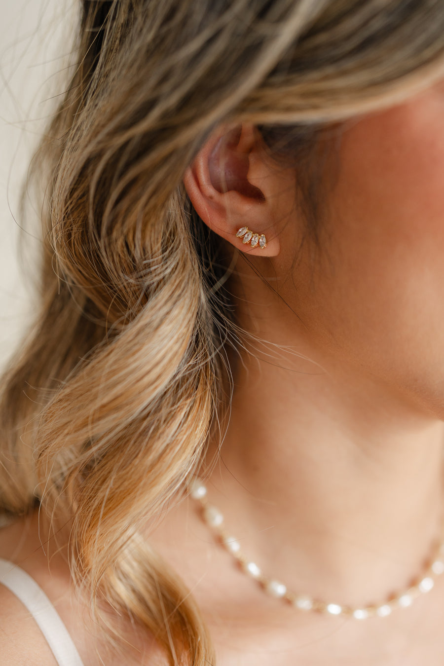 CZ Cluster Studs