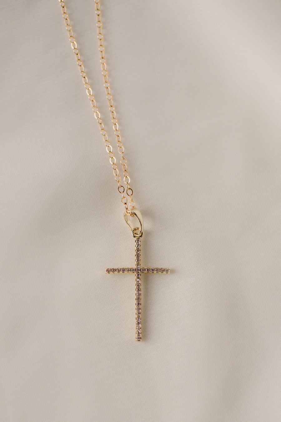 Vertical Cross Necklace