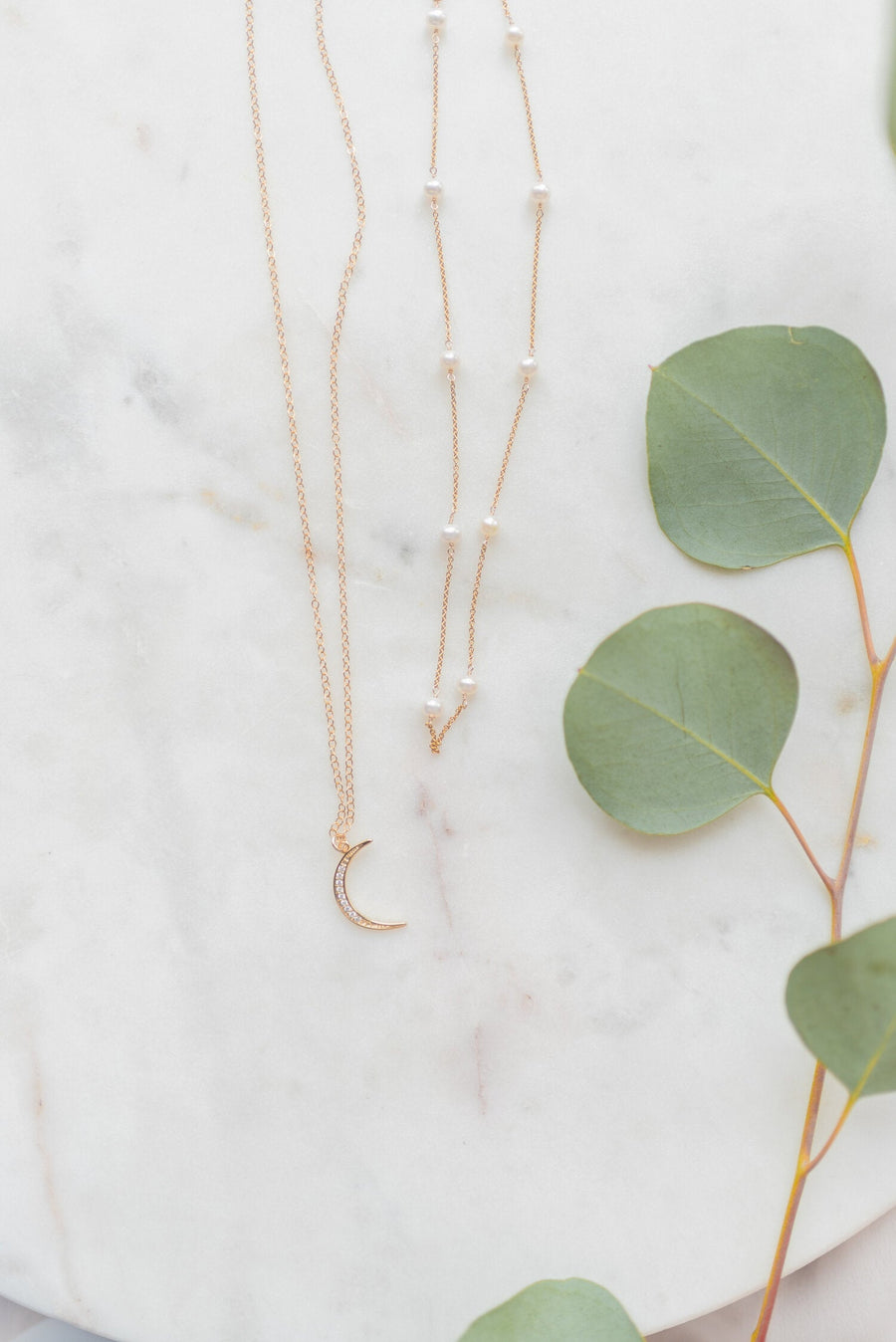 Crescent Moon Necklace – Luna Jade