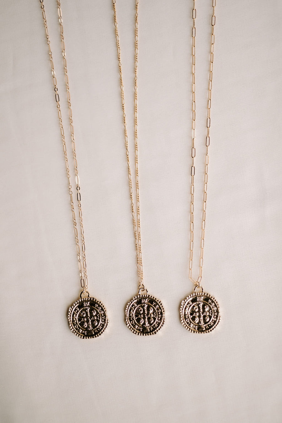 Cross Pendant, Cross Necklace, Handmade Jewelry, Coin Pendant, Personalized, Custom Jewelry, Gold Jewelry, Link Chain, Birthday Gift