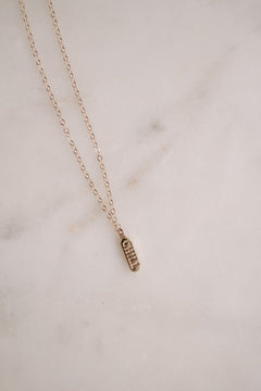 Chill Pill Necklace, Chill Charm, Handmade Jewelry, Coin Pendant, Personalized Jewelry, Gold, Link Chain, Birthday Gift, Christmas Gift
