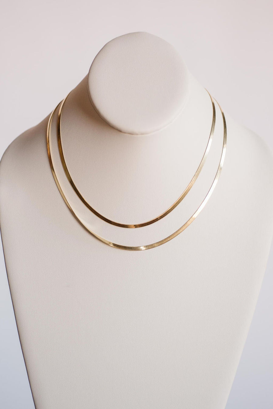 Herringbone Chain, Snake Chain, 18k Gold Vermeil, Gold Necklace, Sterling Silver, Mother&#39;s Day, Layering Jewelry, Gifts for Her, Birthday
