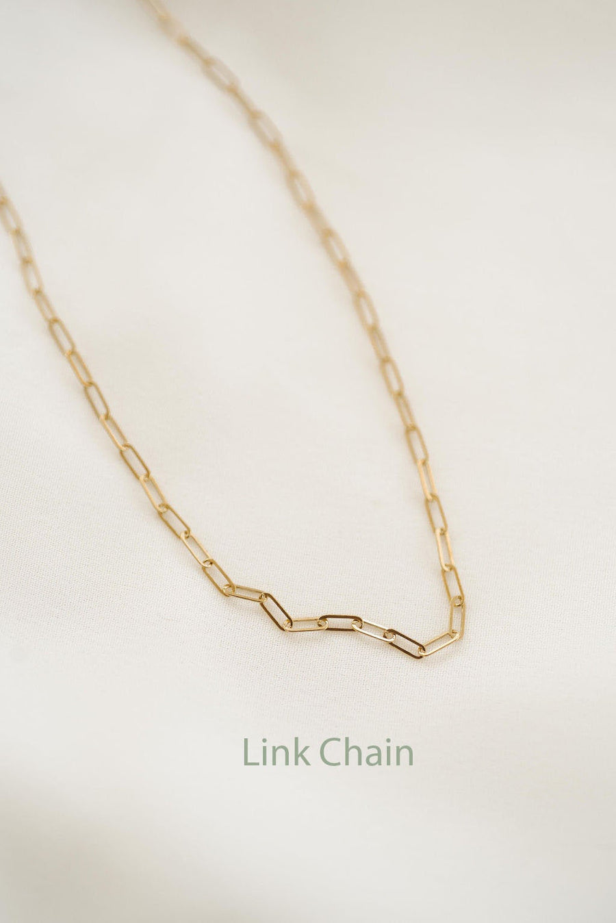 14K Gold Filled Box Chain Layering Necklace - Laurane Elisabeth